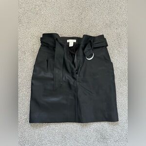 Leather skirt, wear 1 time